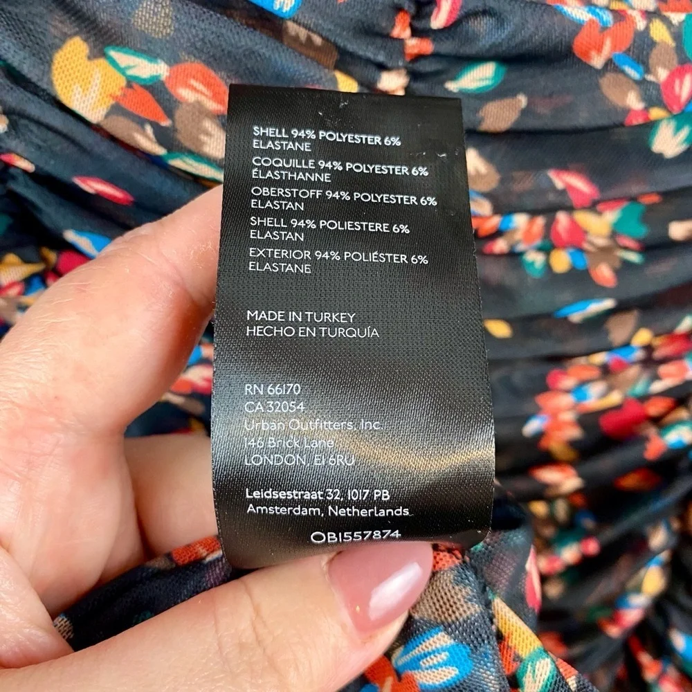 Free People Briella Midi Dress in Twilight Combo Size Medium.